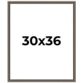 thumbnail image 1 of 30x36 Frame Silver Real Wood Picture Frame Width 1.25 Inches | Interior Frame Depth 0.5 Inches |, 1 of 8