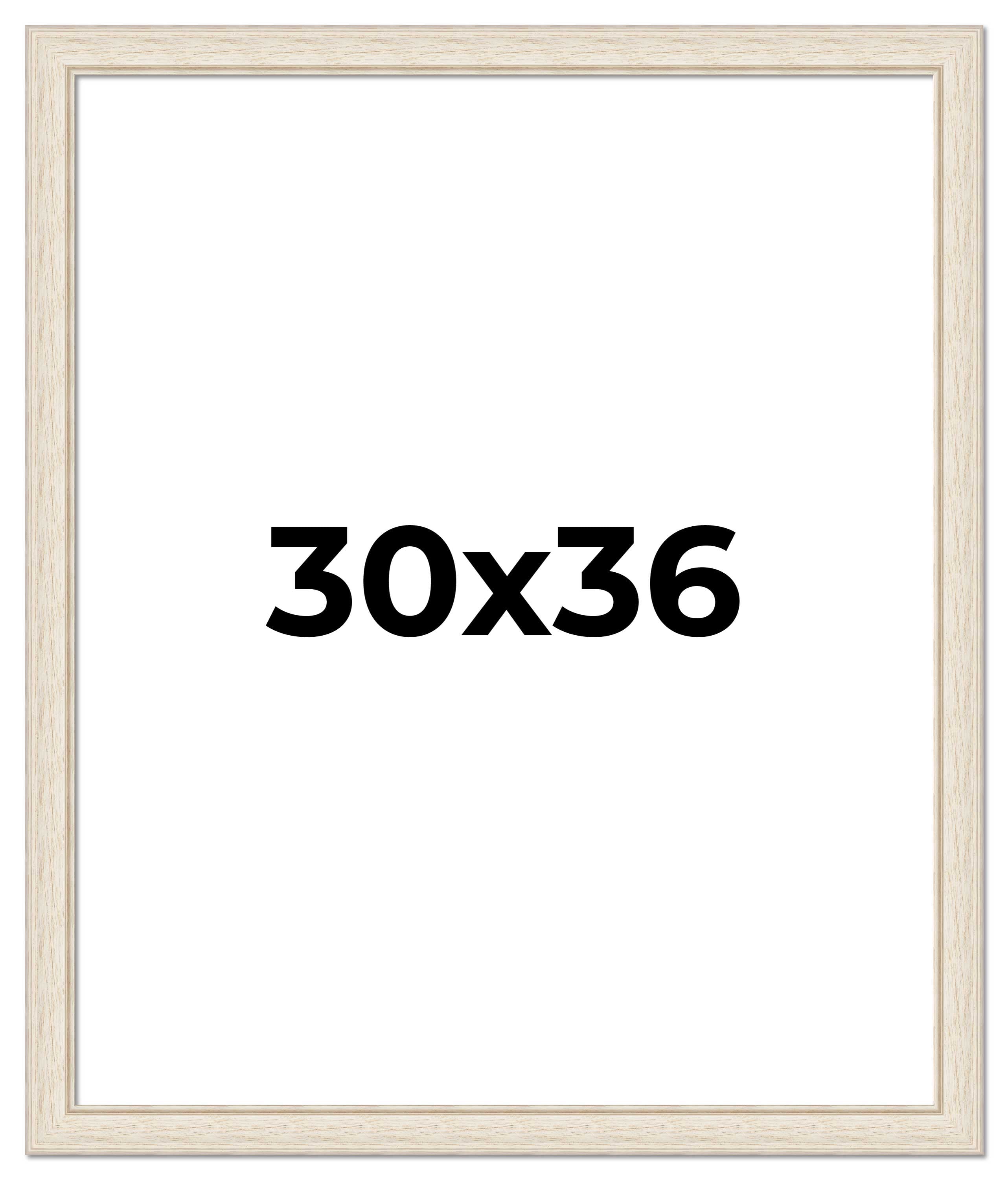 30x36 Frame White Real Wood Picture Frame Width 1.75 inches | Interior ...