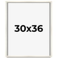 thumbnail image 1 of 30x36 Frame White Wheat Solid Wood Picture Frame | Moulding Width 0.75 Inches | Interior Depth 0.5, 1 of 8