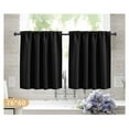 thumbnail image 1 of 30x36 Inch Curtains for Small Window Treatment, Short Blackout Curtain with Rod Pocket - Half Window Curtains for Kitchen, Cabinet, Basement, Camper(2 Pcs), 1 of 8