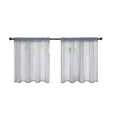 thumbnail image 1 of 30x36 Inch Tier Curtains Pair Semi-Sheer for Kitchen and Bathroom with Decorative Edge, 1 of 4