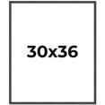 thumbnail image 1 of 30x36 Rustic Brown Real Wood Picture Frame Width 0.75 inches | Interior Frame Depth 0.5 inches |, 1 of 8