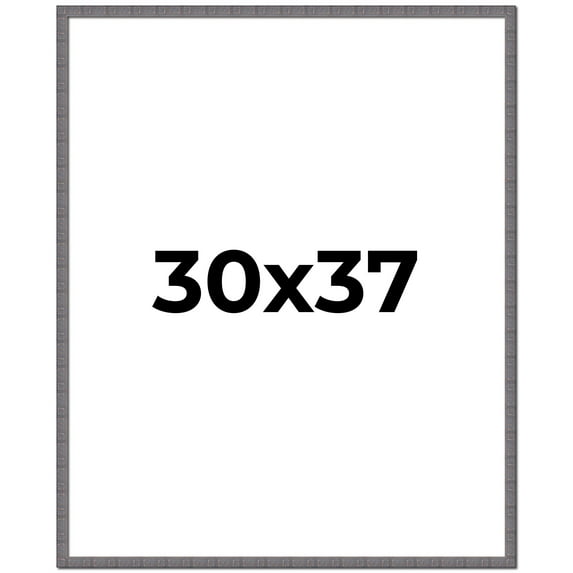 30x37 Frame Blue Kingsley Pewter Solid Wood Picture Frame Width 0.75 Inches |Interior Depth 0.5