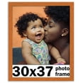 thumbnail image 1 of 30x37 Frame Honey Pecan Brown Picture Frame - Modern Photo Frame Includes UV Acrylic Shatter Guard, 1 of 8
