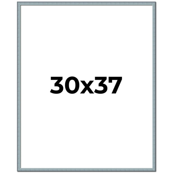 30x37 Frame Rustic Sky Blue Solid Wood Picture Frame | 0.75 Inch Moulding Width |Includes UV
