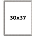 thumbnail image 1 of 30x37 Frame Silver Real Wood Picture Frame Width 1.125 Inches | Interior Frame Depth 0.5 Inches |, 1 of 8