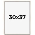 thumbnail image 1 of 30x37 Shadow Box Cream of Wheat White Washed Display Frame | 0.875 Inches Deep Solid Wood Shadowbox, 1 of 8
