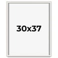 thumbnail image 1 of 30x37 Shadow Box Silver Brushed Striped Display Frame | 1.625 Inches Deep | 1 Inch Moulding Width |, 1 of 8