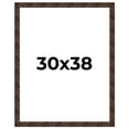 thumbnail image 1 of 30x38 Frame Brown Burl Real Wood Picture Frame Width 1.625 Inches | Interior Frame Depth 0.5 Inches, 1 of 8