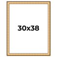 thumbnail image 1 of 30x38 Frame Gold Plein Aire Solid Wood Picture Frame Width 2 Inches | Interior Frame Depth 0.5, 1 of 8