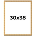 thumbnail image 1 of 30x38 Frame Gold Rustic Solid Wood Picture Frame | 1.25 Inch Wide Moulding | Rustique Gold, 1 of 8