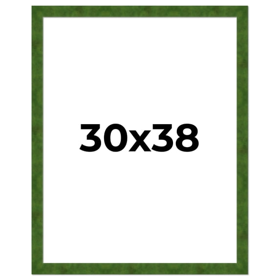 30x38 Frame Green Burl Solid Wood Picture Frame | 1.75 Inches Moulding Width | Interior Frame Depth