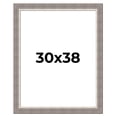thumbnail image 1 of 30x38 Frame Grey Real Wood Picture Frame Width 2.75 Inches | Interior Frame Depth 0.5 Inches |, 1 of 8