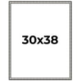 thumbnail image 1 of 30x38 Frame Silver Real Wood Picture Frame Width 1.125 Inches | Interior Frame Depth 0.5 Inches |, 1 of 8
