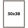 thumbnail image 1 of 30x38 Frame Silver Real Wood Picture Frame Width 1.25 Inches | Interior Frame Depth 0.5 Inches |, 1 of 8