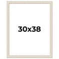 thumbnail image 1 of 30x38 Frame White Real Wood Picture Frame Width 1.75 inches | Interior Frame Depth 0.5 inches |, 1 of 8