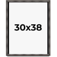 thumbnail image 1 of 30x38 Shadow Box Frame Brown Cherry | 2.625 Inches Deep Pine Wood Traditional Shadowbox Display, 1 of 8