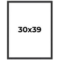 thumbnail image 1 of 30x39 Frame Black Real Wood Picture Frame Width 1.25 Inches | Interior Frame Depth 0.5 Inches |, 1 of 8
