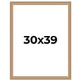 thumbnail image 1 of 30x39 Frame Charleston Honey Brown Solid Wood Picture Frame Width 1.75 Inches | Interior Depth 0.5, 1 of 8