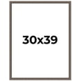 thumbnail image 1 of 30x39 Frame Silver Real Wood Picture Frame Width 1.25 Inches | Interior Frame Depth 0.5 Inches |, 1 of 8