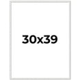 thumbnail image 1 of 30x39 Frame White Real Wood Picture Frame Width 0.75 inches | Interior Frame Depth 0.5 inches |, 1 of 8