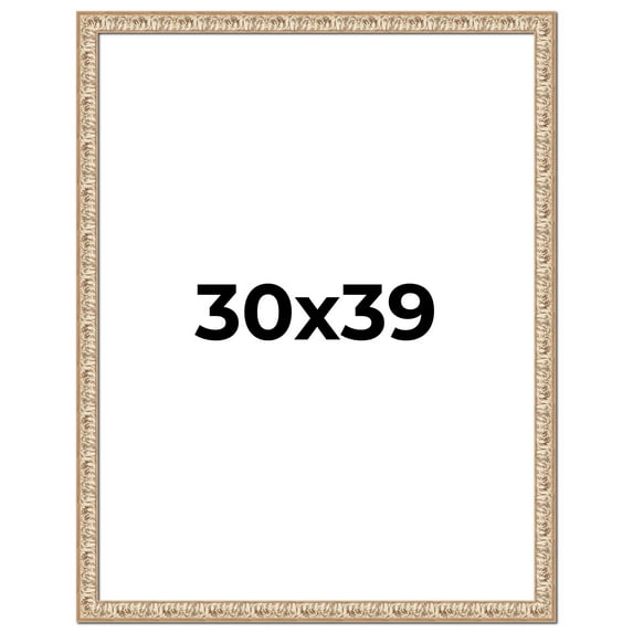 30x39 Frame White Real Wood Picture Frame Width 1.5 inches | Interior Frame Depth 0.5 inches |