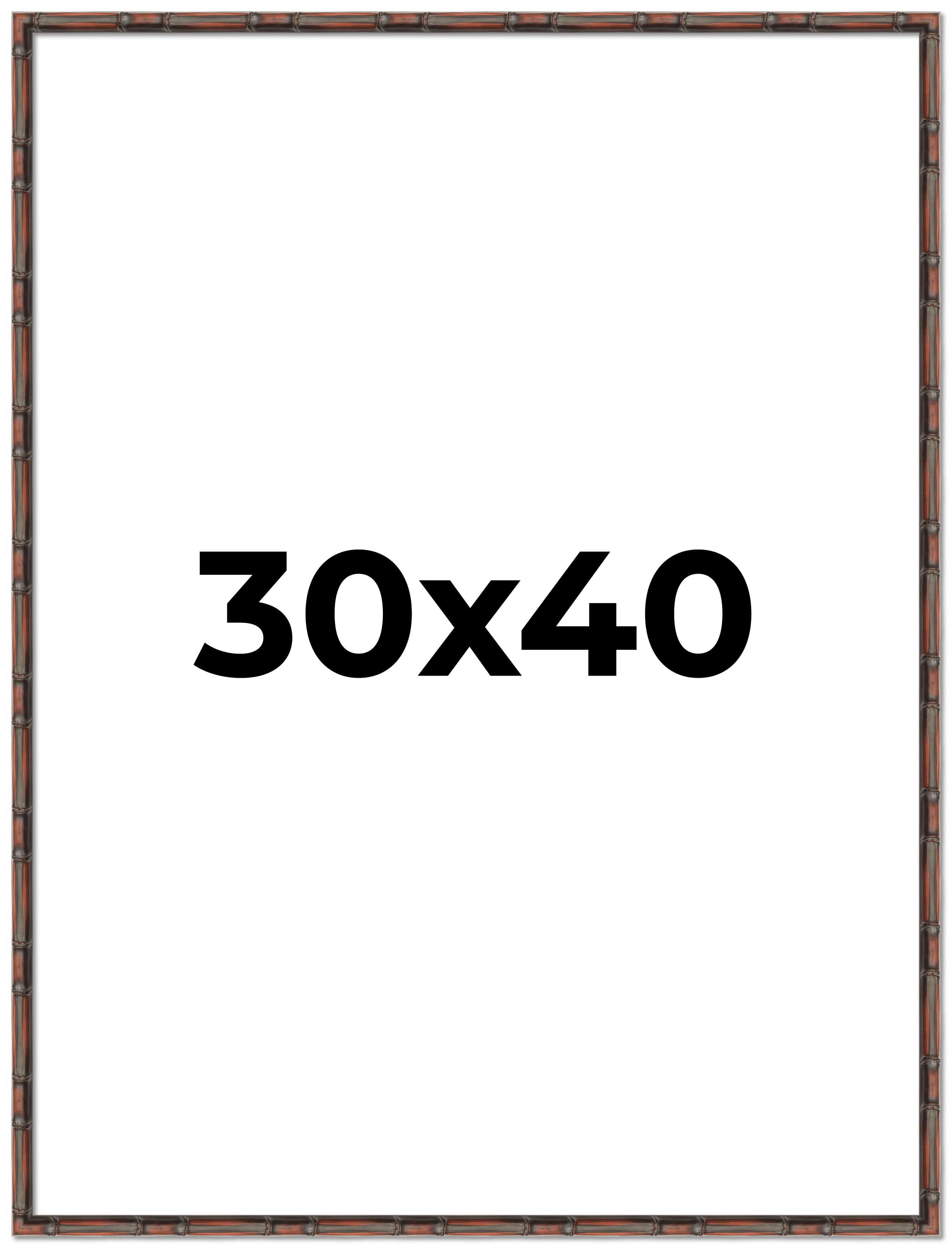 Kingsley Brown 40x30 Solid Wood Picture Frame with UV Acrylic