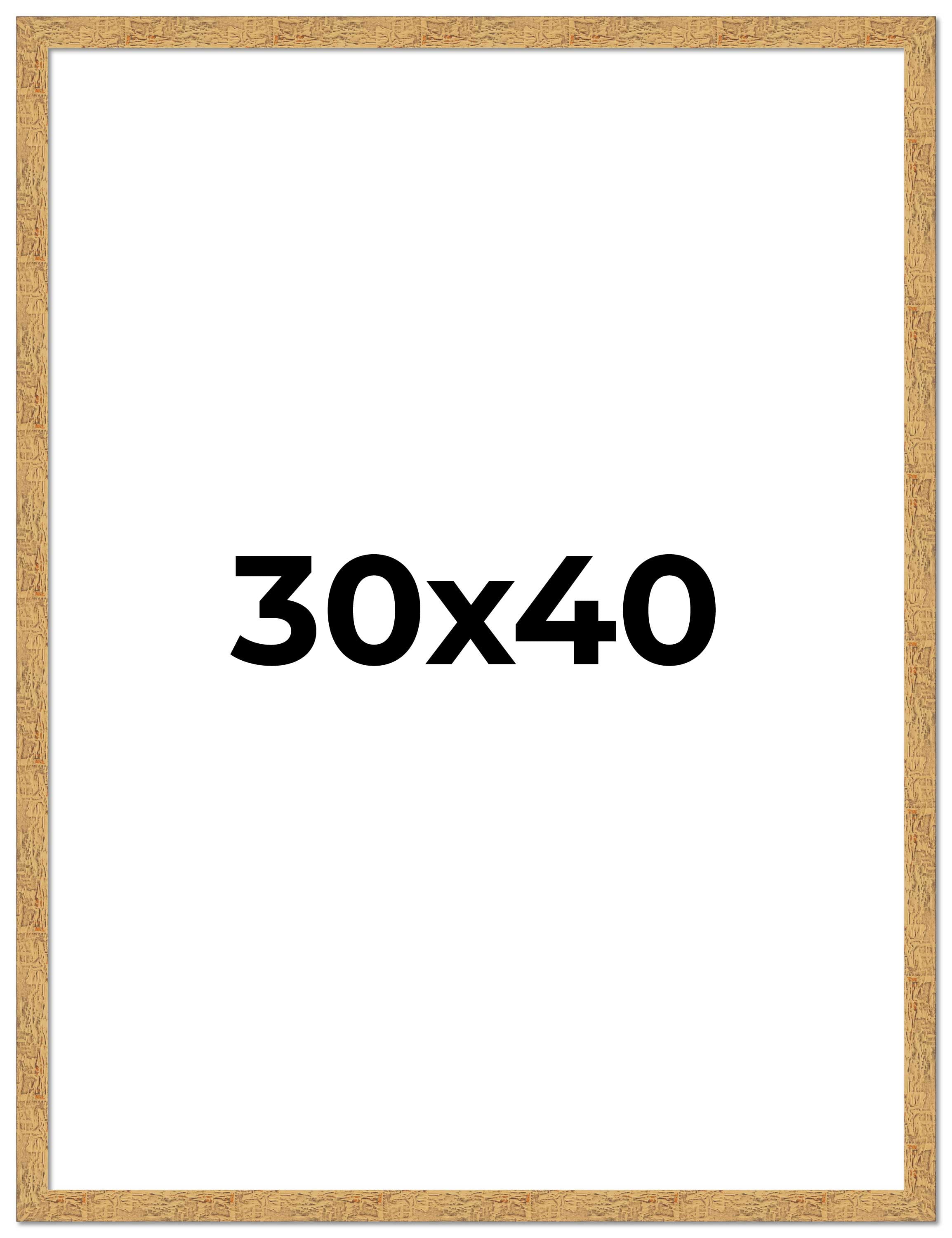 Kingsley Brown 40x30 Solid Wood Picture Frame with UV Acrylic