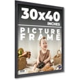 thumbnail image 1 of 30x40 Frame Black Picture Frame - Complete Modern 30x40 Poster Frame Includes UV Acrylic Shatter, 1 of 8