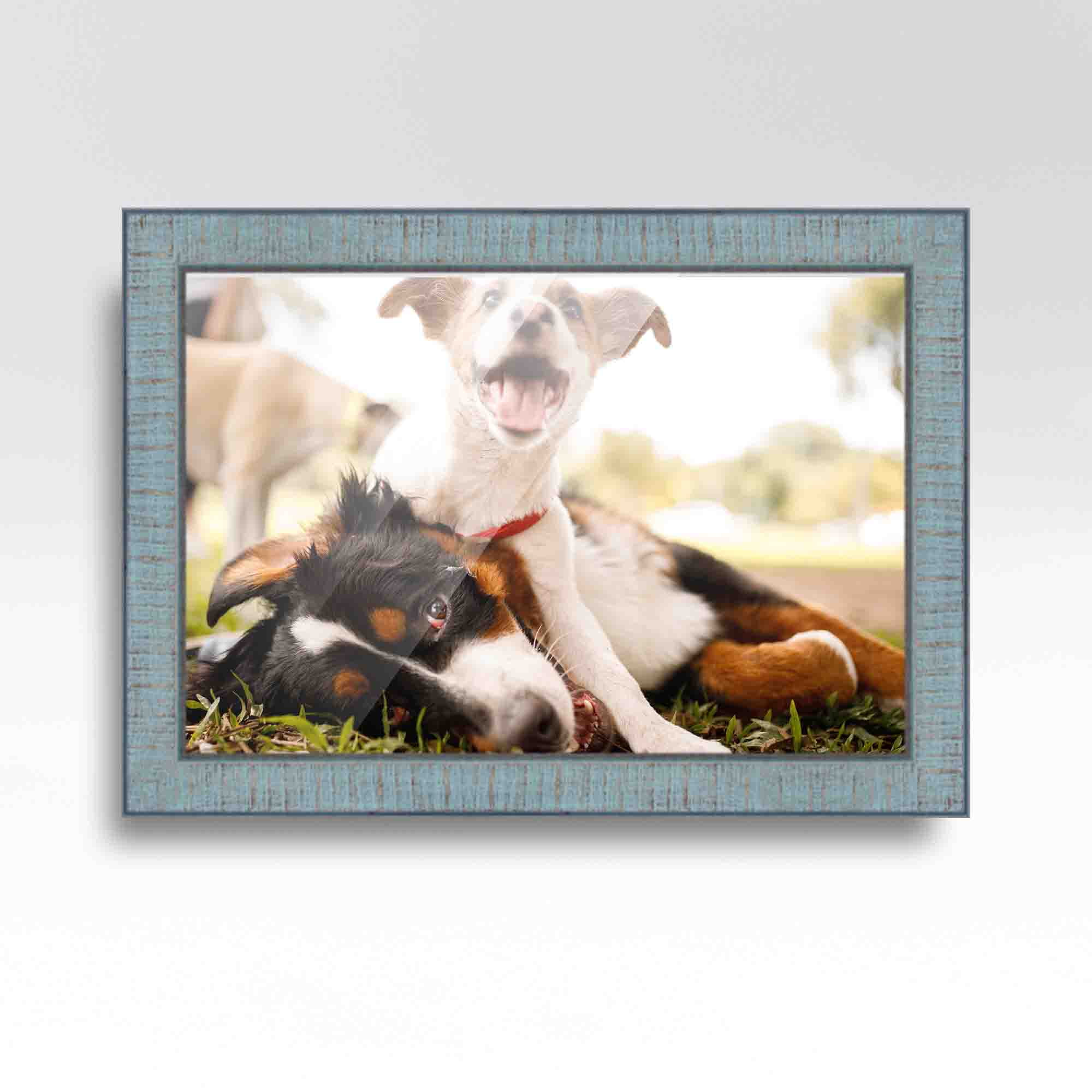 CustomPictureFrames 30x40 Modern Black Wood Picture Frame - with Acrylic Front and Foam Board Backing