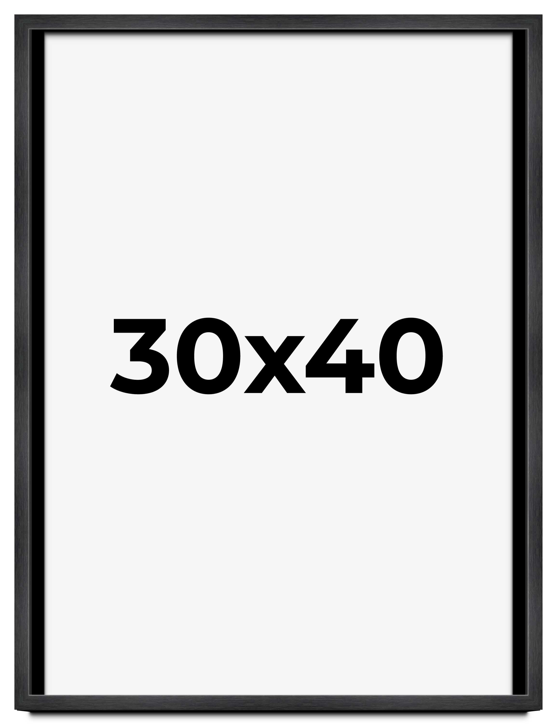 Solid Wood 30x40 Frame with UV Resistant Acrylic & Foam Board Backing ...