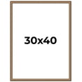 thumbnail image 1 of 30x40 Frame Gold Real Wood Picture Frame Width 1.25 inches | Interior Frame Depth 0.5 inches |, 1 of 8