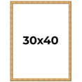 thumbnail image 1 of 30x40 Frame Gold Rustic Solid Wood Picture Frame | 1.25 Inch Wide Moulding | Rustique Gold, 1 of 8