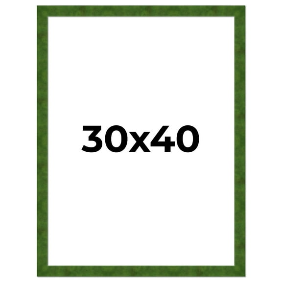 30x40 Frame Green Burl Solid Wood Picture Frame | 1.75 Inches Moulding Width | Interior Frame Depth