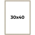 thumbnail image 1 of 30x40 Frame Grey Solid Wood Picture Frame Width 1 Inches | Interior Frame Depth 0.5 Inches |, 1 of 8