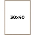 thumbnail image 1 of 30x40 Frame Silver Real Wood Picture Frame Width 0.75 Inches | Interior Frame Depth 0.5 Inches |, 1 of 8