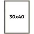 thumbnail image 1 of 30x40 Frame Silver Real Wood Picture Frame Width 1.25 Inches | Interior Frame Depth 0.5 Inches |, 1 of 8