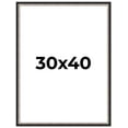 thumbnail image 1 of 30x40 Frame Silver Real Wood Picture Frame Width 1.25 Inches | Interior Frame Depth 0.75 Inches |, 1 of 8