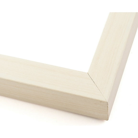 30x40 - 30 x 40 White Wash Flat Solid Wood Frame with UV Framer's Acrylic & Foam Board Backing - Great For a Photo,