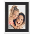 thumbnail image 1 of 30x40 Frame with Mat - White 32x42 Frame Wood Made to Display Print or Poster Measuring 30 x 40, 1 of 8