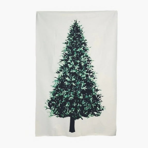 Christmas Tree with LED String Lights, Holiday Photo Background, Decor for Garden, Home, Room