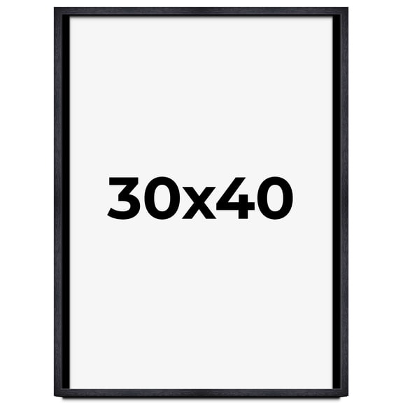 30x40 Shadow Box Frame Black | 1 Inches Deep Real Wood Farmhouse Shadowbox Display Frame | UV