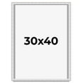 thumbnail image 1 of 30x40 Shadow Box Frame Silver | 1.625 Inches Deep Real Wood Contemporary Shadowbox Display Frame |, 1 of 7