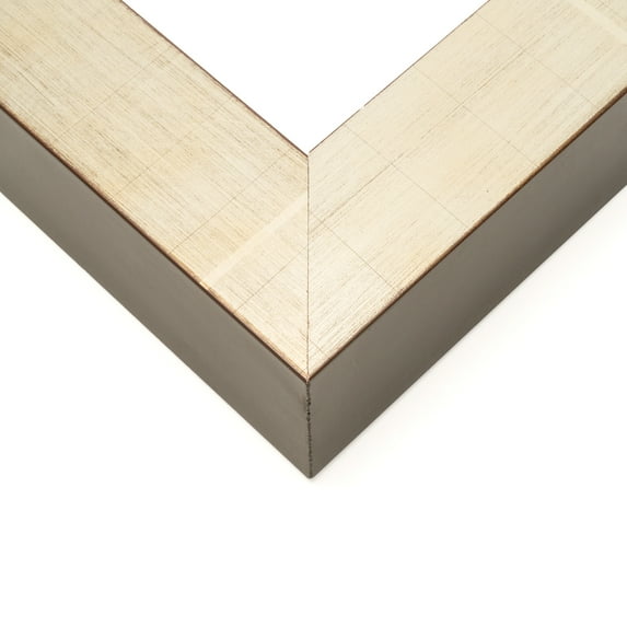 30x40 Shadow Box Frame Silver | 2.25 inches Deep Real Wood Contemporary Shadowbox Display Frame |