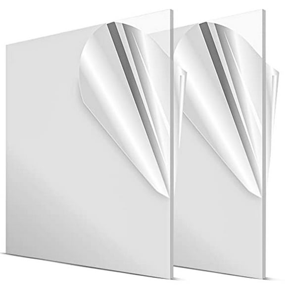 30x40cm Clear Acrylic Sheet Panel, 2 1/8 Inch Thick Transparent Plastic Board for DIY Craft & Art Projects