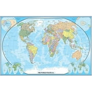 30x42 World Classic Wall Map - Laminated