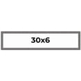 thumbnail image 1 of 30x6 Frame Slate Blue Distressed Rustic Solid Wood Picture Frame | 0.75 Inch Moulding Width |, 1 of 8