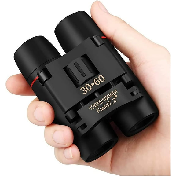 30x60 Binoculars Small Compact Light Binoculars, Suitable for Adults and Children Bird Watching Travel Sightseeing, Waterproof Lightweight Small Binoculars, with Clear Low-Light Vision
