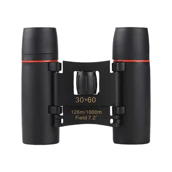 30x60 Compact Telescope, Optical Glass, Aluminum Body, 190g, Portable, Easy Focus for Hiking/Viewing
