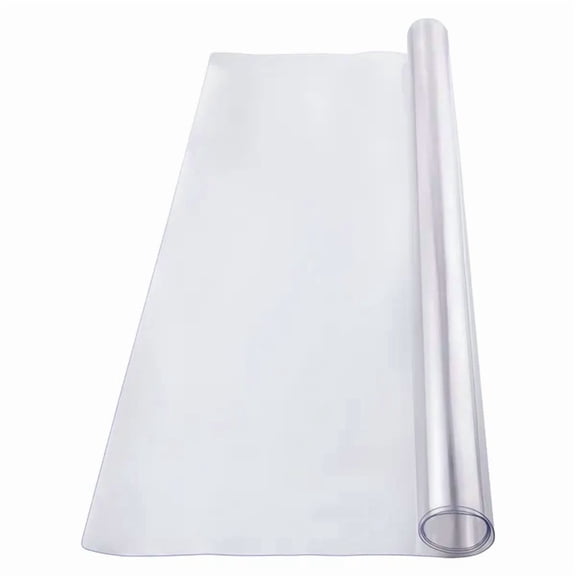 30x60 Inch Clear Plastic Table Cover-1.5mm Thick Waterproof PVC Protector,Easy to Clean for Dining Rooms,Offices,Desks,and Night Stands